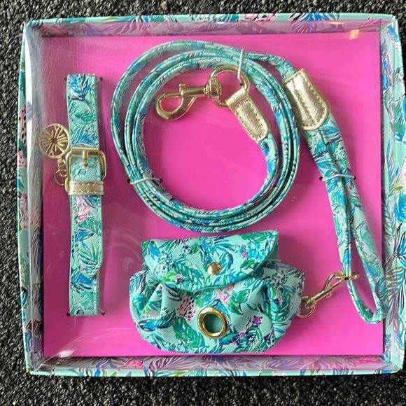 Lilly Pulitzer Dog Hp Lilly Pulitzer Dog Walk Set Barking Up Palm